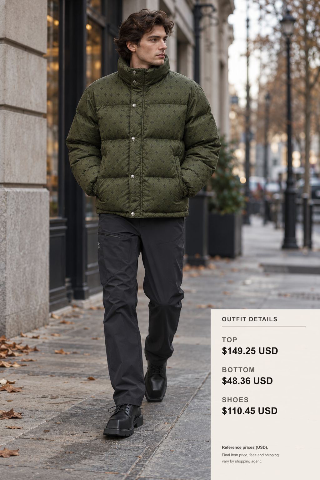 Fendi Winter Jacket: 3 Outfit Ideas outfit 1 full-body street style for fashionreps