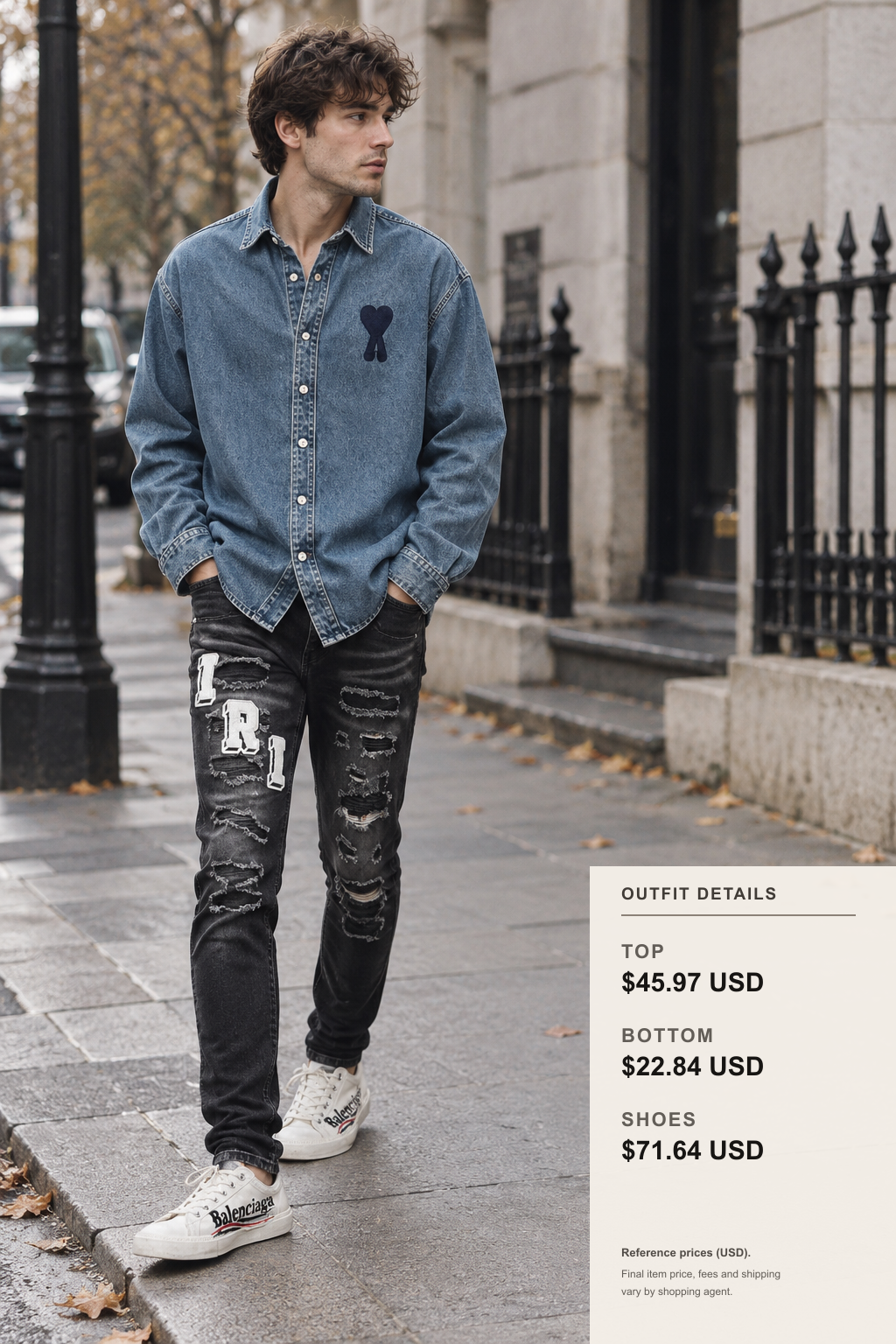 Ami Paris Knit Looks on fashionreps outfit 1 full-body street style for fashionreps