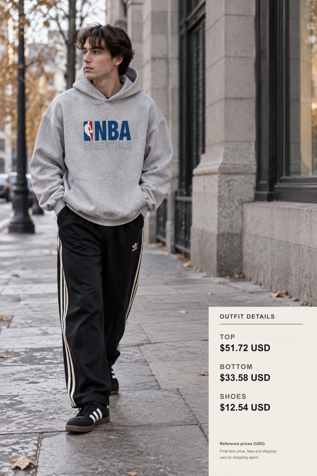 adidas Hoodie: 3 Fall-Winter Looks outfit 2 full-body street style for pandabuy
