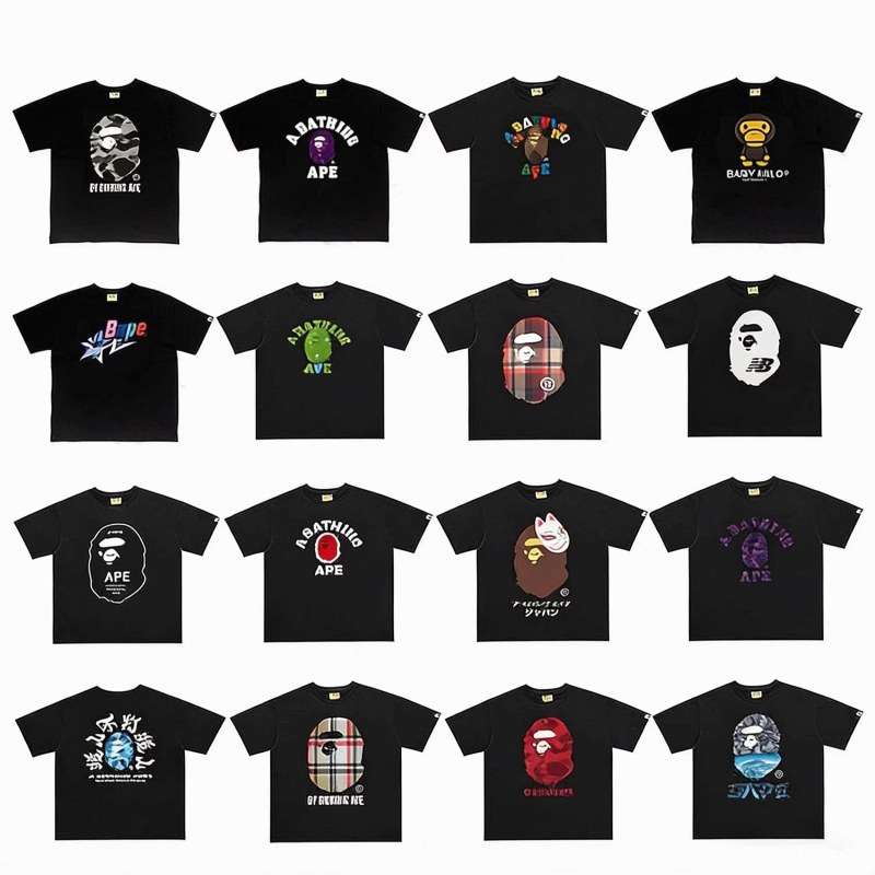 Bape Classic Monkey Print T-Shirt Collection Review: A Midweight Cotton Crew-Neck in Dozens of Colorways