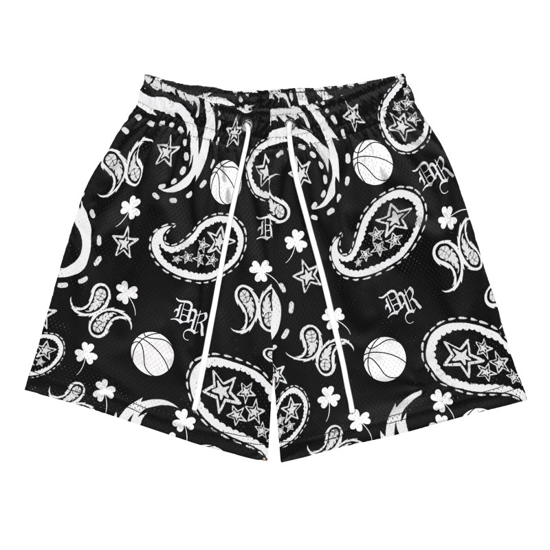Dior Black Athletic Shorts Review: A Loud Paisley-Ball Print on a Loose Mid-Rise Cut