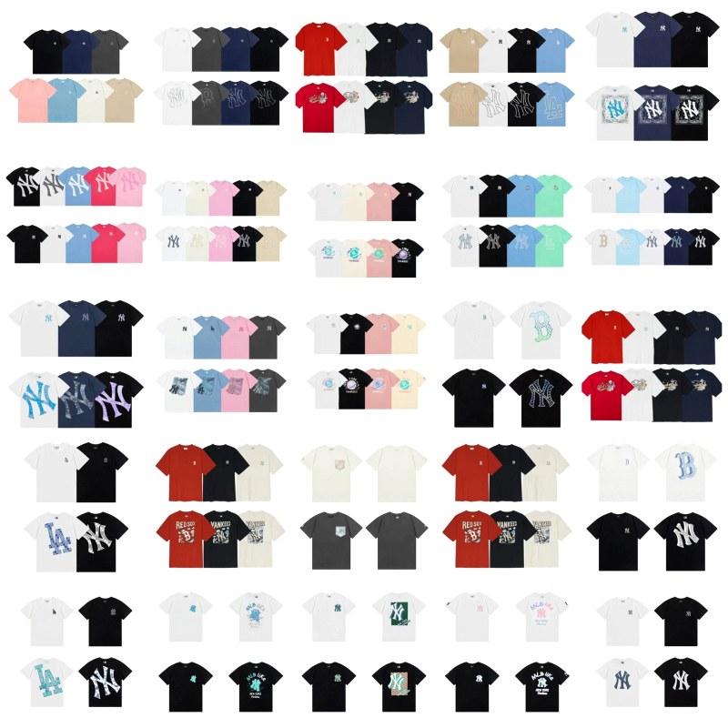 MLB Multi-Color T-Shirt Collection Review: 40+ Colorways, Pure Cotton, S–XXXL