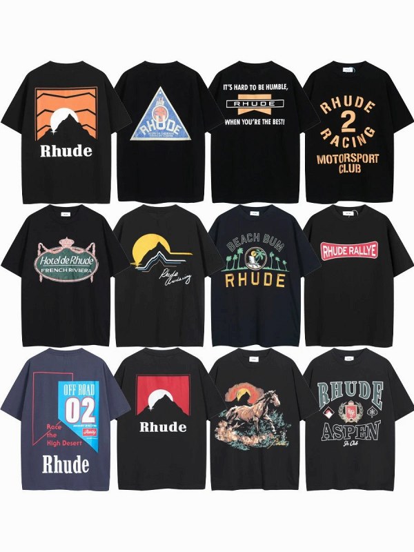 Rhude "Dark" Series T-Shirt Collection Review: Oversized Cotton Print Tees