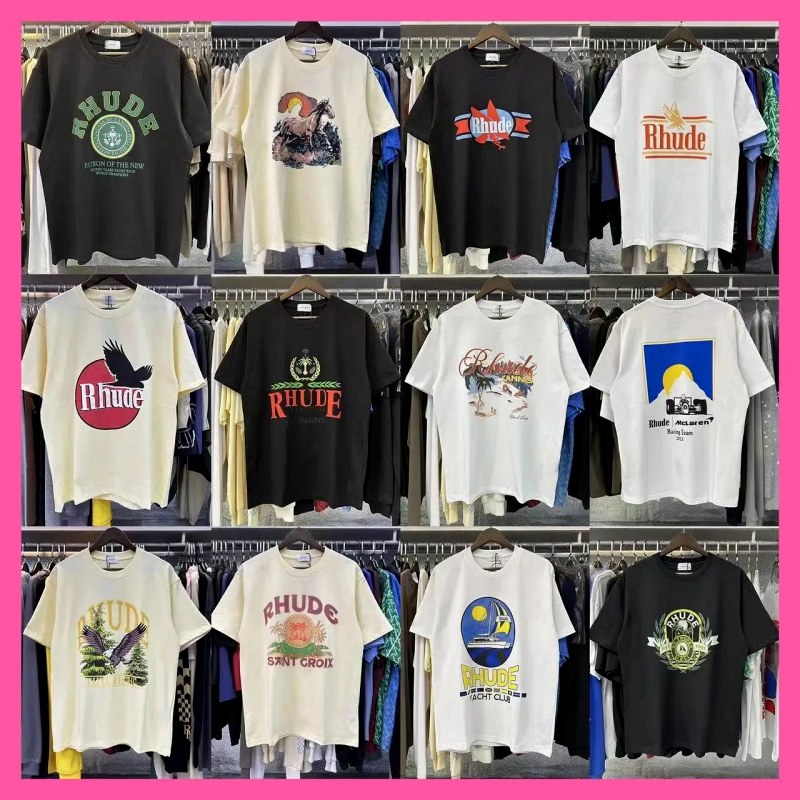 Rhude Streetwear T-Shirt Collection Review: 220 g Long-Staple Cotton, Oversized Cut, and a Very Wide Color Run